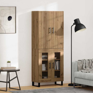 vidaXL Hoge kast 2 pcs Artisan Eiken 69,5 x 34 x 180 cm