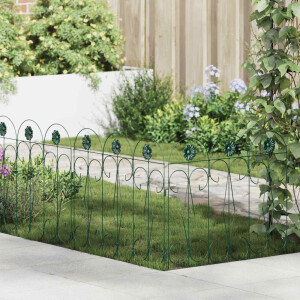 vidaXL Tuinhek 5 pcs Groen Staal