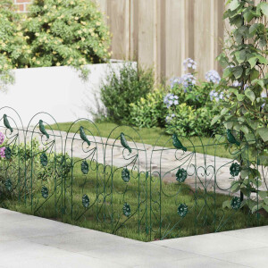 vidaXL Tuinhek 5 pcs Groen Staal