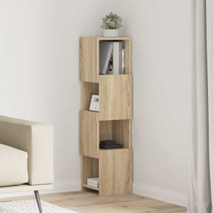vidaXL Hoekkast Sonoma Eiken 25,5x25x102cm Bewerkt hout