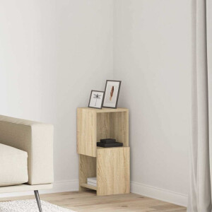 vidaXL Hoekkast Sonoma Eiken 25,5x25x55cm Bewerkt hout