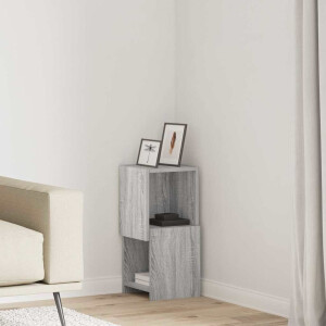 vidaXL Hoekkast Grijs Sonoma 25,5x25x55cm Bewerkt hout