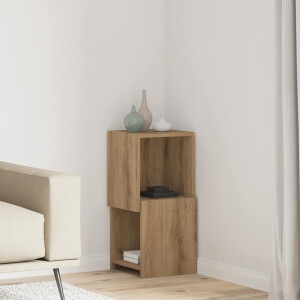 vidaXL Hoekkast Artisan Eiken 30,5x30x65cm Bewerkt hout
