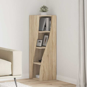 vidaXL Hoekkast Sonoma Eiken 32x32x102cm Bewerkt hout