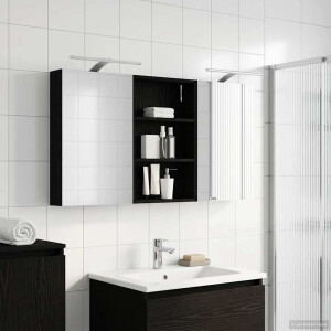 vidaXL Badkamerkastenset 3 pcs 120 x 10,5 x 60,5 cm Bewerkt hout