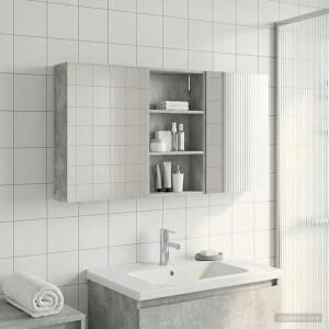 vidaXL Badkamerkastenset 3 pcs 140 x 14,5 x 70 cm Bewerkt hout