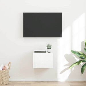 vidaXL TV Wandkast Glanzend Wit 39 x 31 x 29,5 cm Bewerkt hout