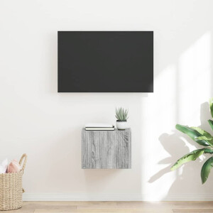 vidaXL TV Wandkast Grijs Sonoma 39 x 31 x 29,5 cm Bewerkt hout