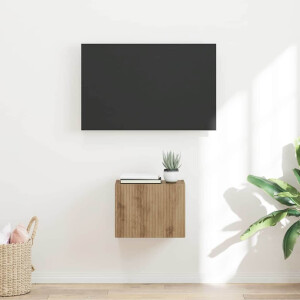 vidaXL TV Wandkast Ambachtelijk eiken 39 x 31 x 29,5 cm Bewerkt hout