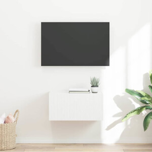 vidaXL TV Wandkast Wandgemonteerd Wit 60 x 31 x 29,5 cm Bewerkt hout