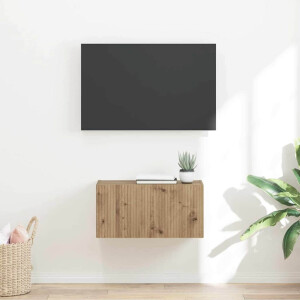 vidaXL TV Wandkast Ambachtelijk eiken 60 x 31 x 29,5 cm Bewerkt hout
