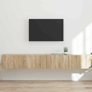 vidaXL TV Wandkast 2 pcs Sonoma 98 x 31 x 29,5 cm Bewerkt hout