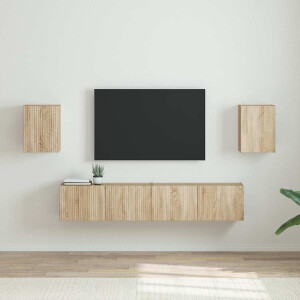 vidaXL TV Wandkast 2 pcs Sonoma 30 x 31 x 40 cm Bewerkt hout