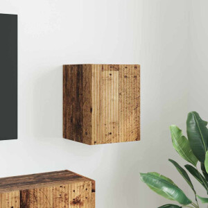 vidaXL TV Wandkast Oud Hout 30 x 31 x 40 cm Bewerkt hout