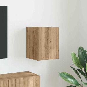 vidaXL TV Wandkast Ambachtelijk eiken 30 x 31 x 40 cm Bewerkt hout
