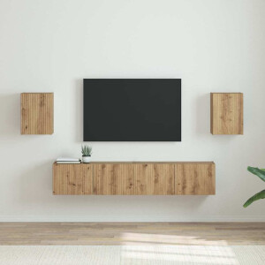 vidaXL TV Wandkast 2 pcs Ambachtelijk eiken 30 x 31 x 40 cm