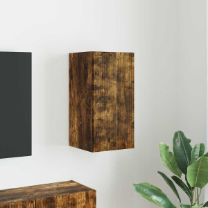 vidaXL TV Wandkast Gerookt eiken 30 x 31 x 60 cm Bewerkt hout