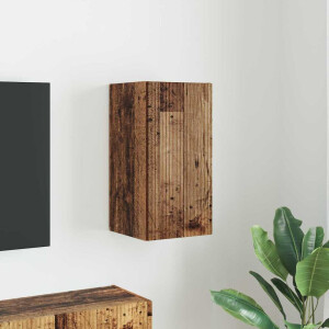 vidaXL TV Wandkast Oud Hout 30 x 31 x 60 cm Bewerkt hout