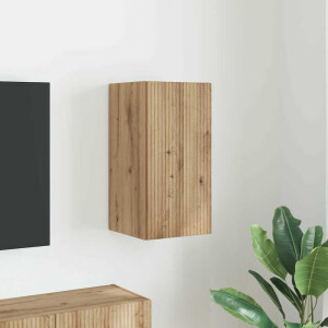 vidaXL TV Wandkast Ambachtelijk eiken 30 x 31 x 60 cm Bewerkt hout