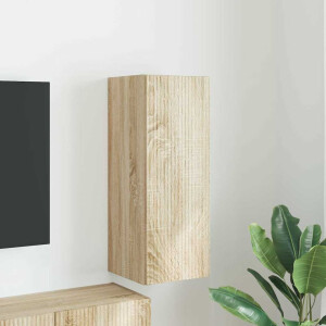vidaXL TV Wandkast Wandgemonteerd Sonoma 30 x 31 x 80 cm Bewerkt hout