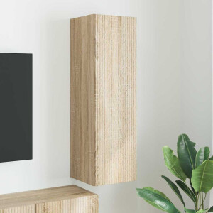 vidaXL TV Wandkast Wandgemonteerd Sonoma 30 x 31 x 100 cm Bewerkt hout