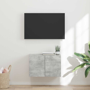 vidaXL TV-wandkast Beton Grijs 59,5 x 31 x 40 cm Bewerkt hout