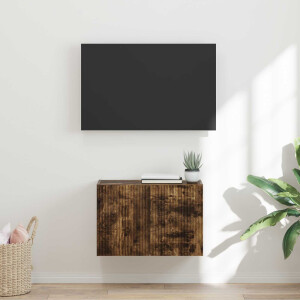 vidaXL TV-wandkast Gerookt eiken 59,5 x 31 x 40 cm Bewerkt hout