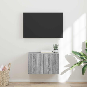 vidaXL TV-wandkast Grijs Sonoma 59,5 x 31 x 40 cm Bewerkt hout