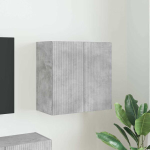 vidaXL TV-wandkast Beton Grijs 59,5 x 31 x 60 cm Bewerkt hout
