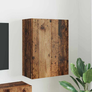 vidaXL TV-wandkast Oud Hout 59,5 x 31 x 80 cm Bewerkt hout