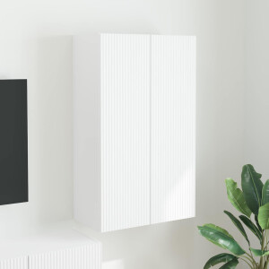 vidaXL TV-wandkast Wandgemonteerd Wit 59,5 x 31 x 100 cm Bewerkt hout