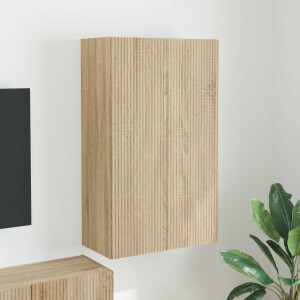 vidaXL TV-wandkast Sonoma Eiken 59,5 x 31 x 100 cm Bewerkt hout