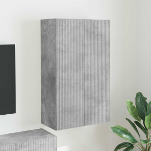 vidaXL TV-wandkast Beton Grijs 59,5 x 31 x 100 cm Bewerkt hout