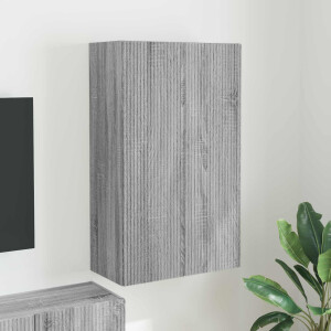 vidaXL TV-wandkast Grijs Sonoma 59,5 x 31 x 100 cm Bewerkt hout