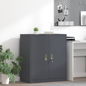 vidaXL Opbergkast Antraciet 80 x 40 x 90 cm Staal