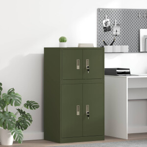 vidaXL Opbergkast Olijf Groen 60 x 40 x 40 cm Staal