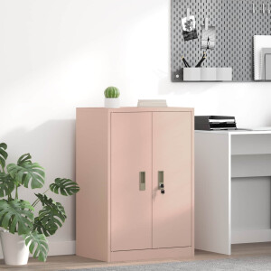 vidaXL Opbergkast Roze 60 x 40 x 90 cm Staal