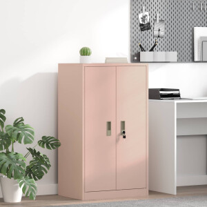 vidaXL Opbergkast Roze 60 x 40 x 90 cm Staal