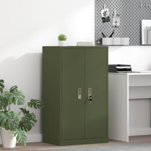 vidaXL Opbergkast Olijf Groen 60 x 40 x 105 cm Staal