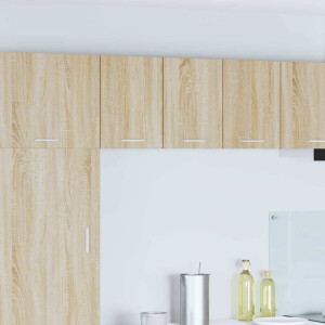 vidaXL Hangkast Sonoma Eik en Wit 30 x 31 x 40 cm Bewerkt hout