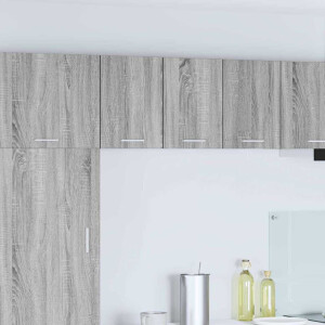 vidaXL Hangkast Grijs Sonoma en Wit 30 x 31 x 40 cm Bewerkt hout