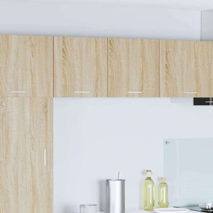vidaXL Hangkast Sonoma Eik en Wit 40 x 31 x 40 cm Bewerkt hout