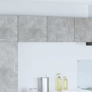 vidaXL Hangkast 2 pcs Beton Grijs en Wit 50 x 31 x 40 cm Bewerkt hout