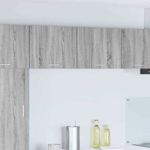 vidaXL Hangkast Grijs Sonoma en Wit 50 x 31 x 40 cm Bewerkt hout