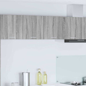 vidaXL Hangkast met opslag Grijs Sonoma 80 x 31 x 40 cm Bewerkt hout