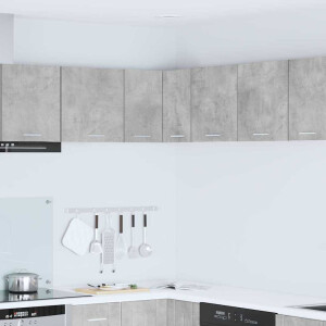 vidaXL Hangkast Riga Beton Grijs en Wit 57 x 57 x 40 cm Bewerkt hout