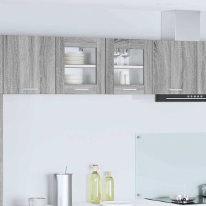 vidaXL Hangkast met opslag Grijs Sonoma 40 x 31 x 40 cm Bewerkt hout