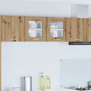 vidaXL Hangkast Riga 2 pcs Artisan Eiken 40 x 31 x 40 cm Bewerkt hout