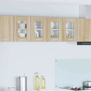 vidaXL Hangkast 2 pcs Sonoma Eiken 60 x 31 x 40 cm Bewerkt hout
