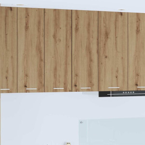 vidaXL Hangkast Ambachtelijke Eik en Wit 30 x 31 x 80 cm Bewerkt hout